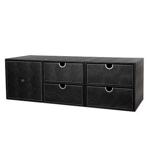 汽车后备箱收纳箱收纳盒高级感适用于奔驰宝马实用型长方形黑色大