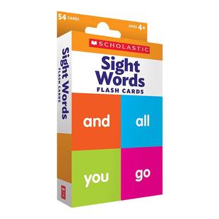 学乐儿童闪卡盒装 高频词 英文原版 Flash Cards Sight Words 英文版 Scholastic Teacher Resources 进口英语原版书籍