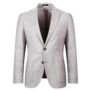 【3D针织】LAMPO/蓝豹男士单西服羊毛混纺微弹商务休闲西装外套
