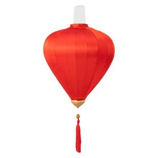 春节元宵绸布印花灯中式复古户外防水步行街景区布置越南钻石灯笼