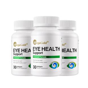 MegaGold美嘉高防蓝光护眼胶囊美国进口成人叶黄素养护【3瓶装】