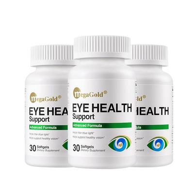 MegaGold防蓝光护眼胶囊美国进口成人叶黄素保护视力【3瓶装】