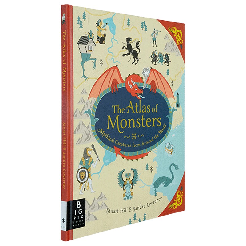 怪兽地图集 英文原版 精装绘本 The Atlas of Monsters 世界各地怪物故事 全彩图画书 儿童英语科普读物 英文版进口原版书籍