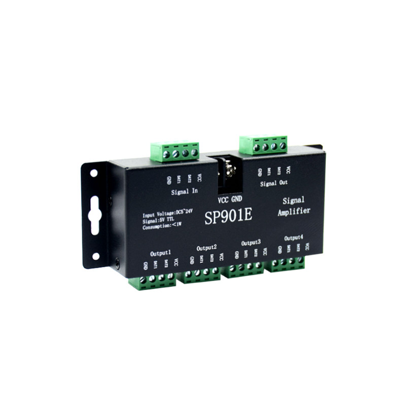 SP901E全彩灯带分控器一分四/八