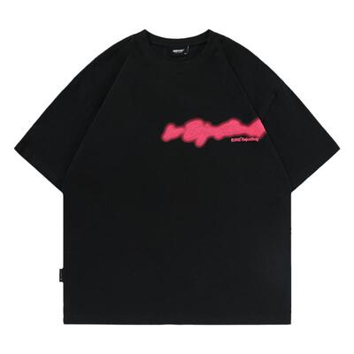 BJHG255G重磅纯棉发泡字母短袖