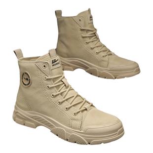 回力马丁靴男款春夏高帮帆布男鞋潮流工装短靴男士户外工作劳保鞋