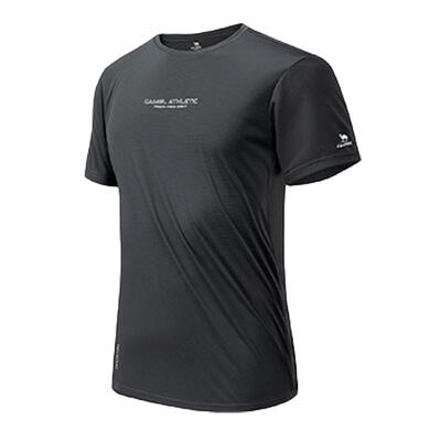 骆驼男装T恤男款2025夏季透气凉感宽松圆领短袖户外运动半袖上衣