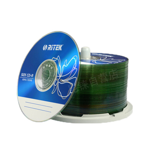 铼德 RITEK光盘 CD-R 52X 五彩系列 桶装50片 空白刻录光盘  包邮