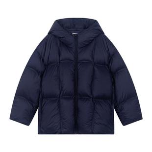 马拉丁童装儿童羽绒服冬新款女大童宽松简约轻暖泡芙短款羽绒服