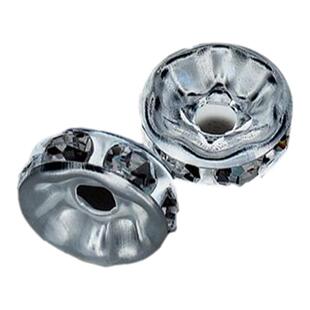 4-10mm镶钻隔片车轮隔片手串珠间隔珠圆形水钻圈diy饰品手链配件