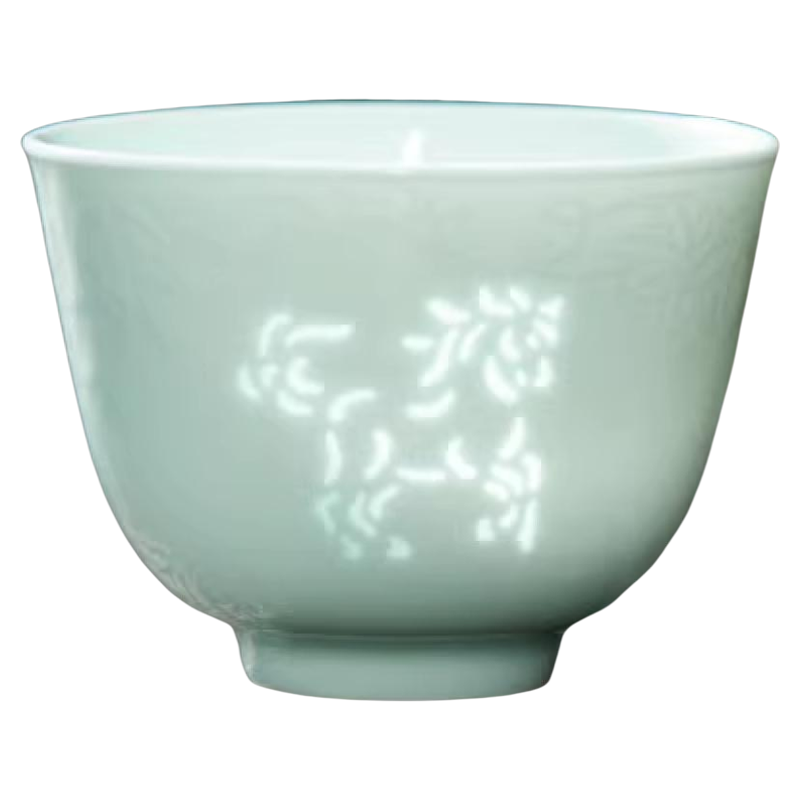 玲珑瓷十二生肖主人杯茶杯