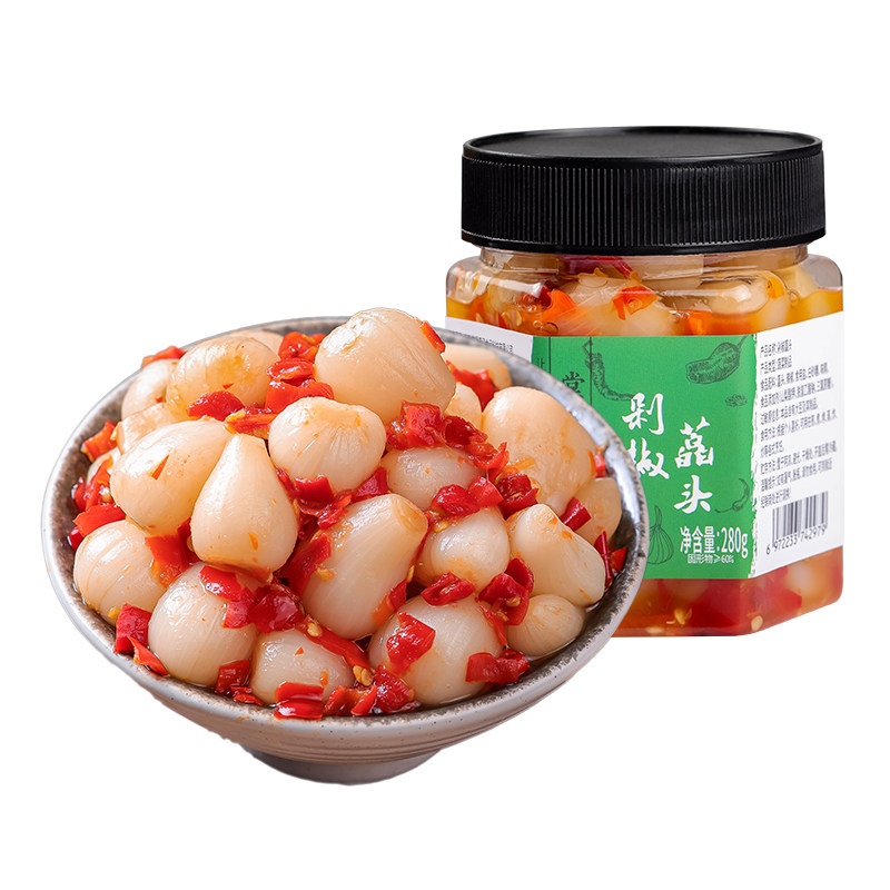 剁椒藠头湖南特产农家自制辣茭头腌制/榨菜/泡菜