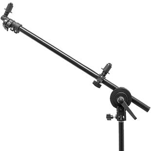 神牛反光板横杆支架适用耐影摄影打光板60/80cm硫酸纸固定夹子T型斜臂支撑架户外室内拍照柔光板三脚架斜臂夹