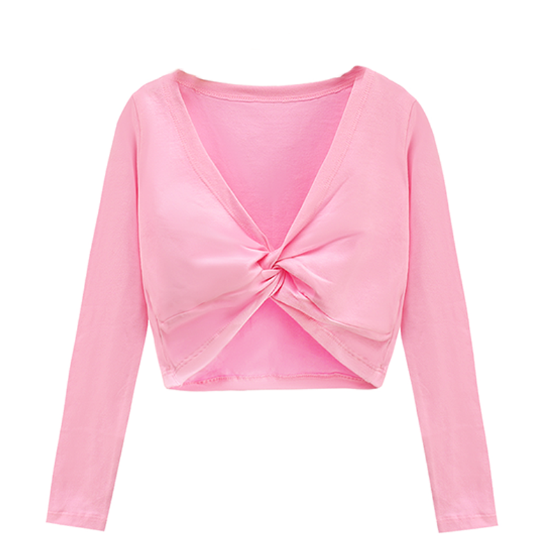 舞粒儿童舞蹈服女童练功服纯棉披肩小外套春秋少儿保暖开衫小坎肩