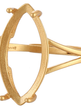 diy纯银马眼蜜蜡琥珀戒指空托