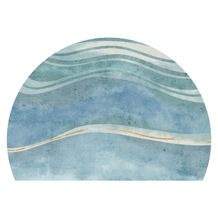 星球半圆丝圈入户门地垫室内除尘防滑耐脏脚垫进门口地毯可定制