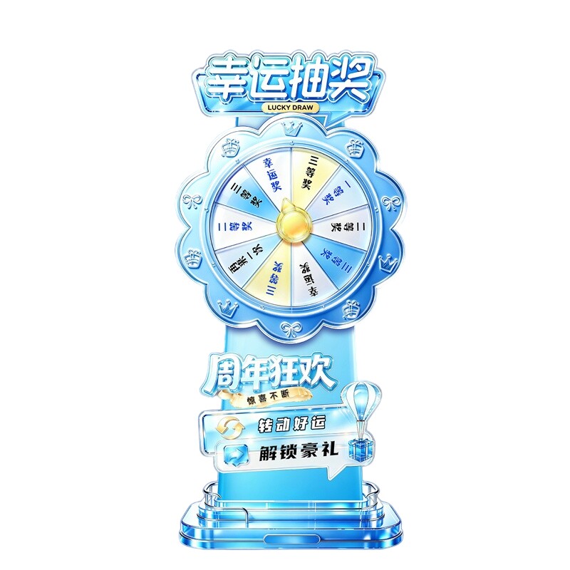 幸运大转盘KT板背景墙