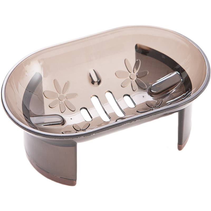 沥水皂盒高脚透明无盖多层