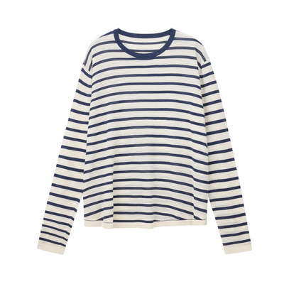 PREPREWORKS撞色条纹长袖罩衫