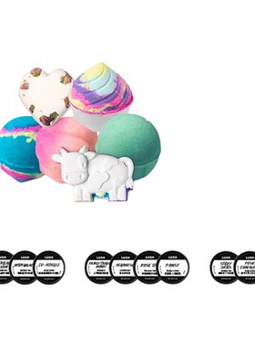 【买5赠1】LUSH岚舒官方正品 群星璀璨浸浴组合 精油泡澡球旅游