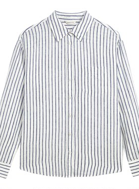 GANT/甘特女士纯亚麻条纹衬衫