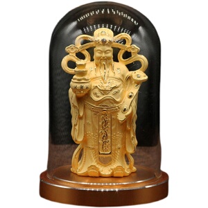 汽车用品内饰品桌面摆件绒沙金创意财神赵公明佛像车饰摆设菩萨