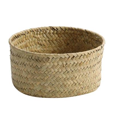 天然海草编织厨房姜蒜收纳篮