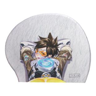 鼠标垫3d胸二次元守望先锋原神刻晴近月少女的礼仪画江湖之不良人