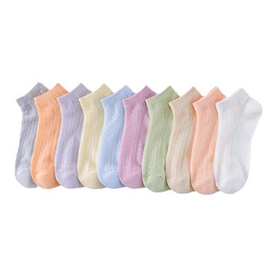 大嘴猴女士纯棉短袜甜美防臭排汗