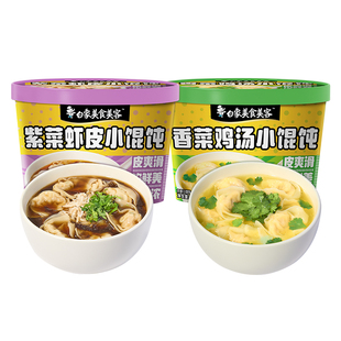 白象香菜鸡汤紫菜虾皮馄饨非油炸云吞小混沌抄手免煮冲泡方便速食