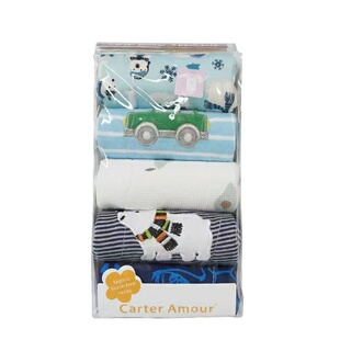 跨境卡特婴儿三角哈衣包屁衣5件包爬服宝宝长袖连体衣新生儿衣服