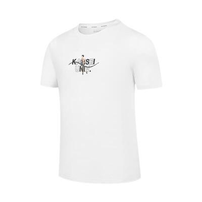 乔丹短袖针织印花大K透气男