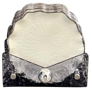 电镀银高级感小吃碟套装家用零食碟水果盘面包甜品点心碟子高级感