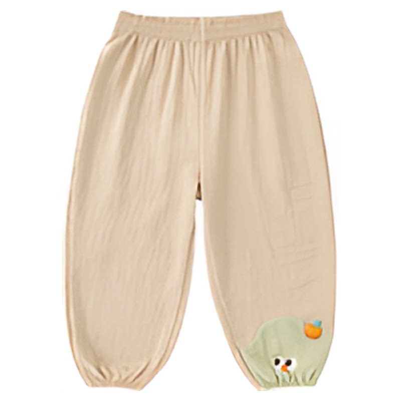 嘟嘟家儿童裤子薄款男童长裤夏季卡通宝宝百搭童装女童泡泡裤休闲