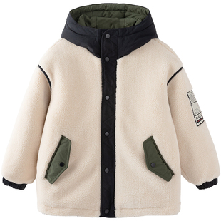 巴拉巴拉男童棉服中大童宝宝洋气外套冬季新款童装儿童加厚棉衣潮