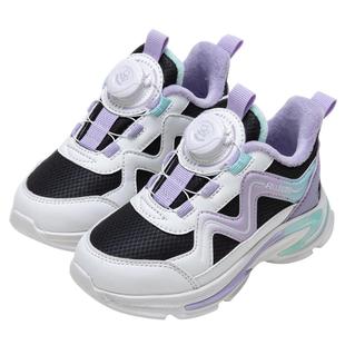 富罗迷儿童运动鞋女童鞋子2025冬季新款软底轻便青少年女孩二棉鞋