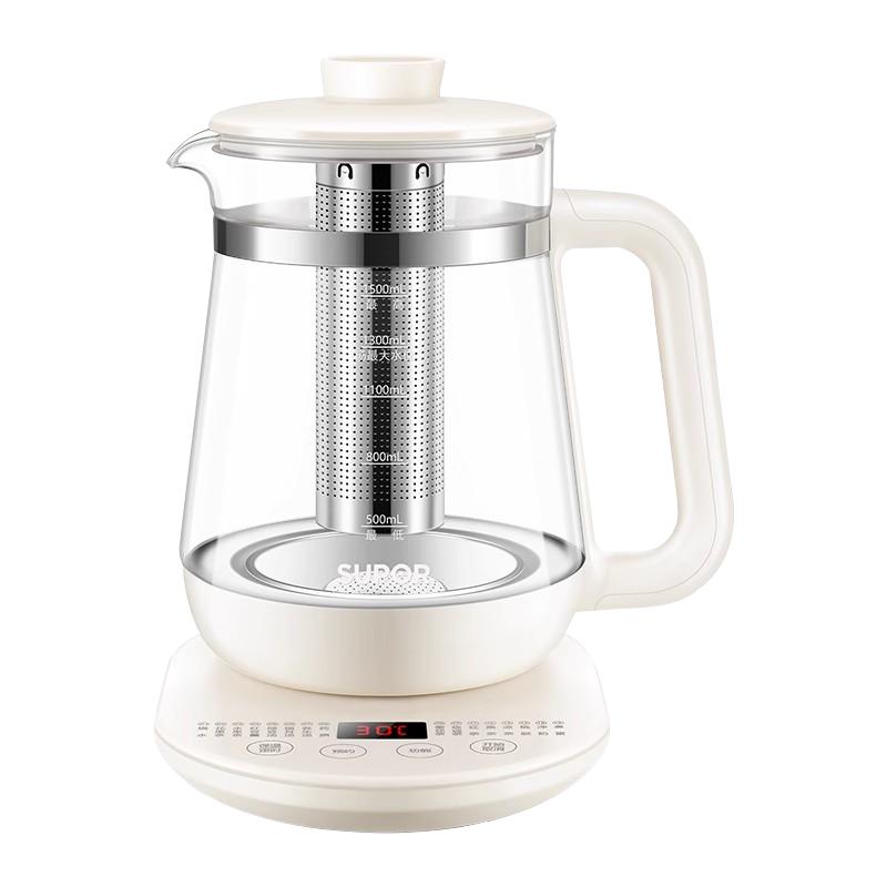 苏泊尔养生壶家用全自动玻璃电煮茶壶加厚煮茶器多功能养身烧水壶