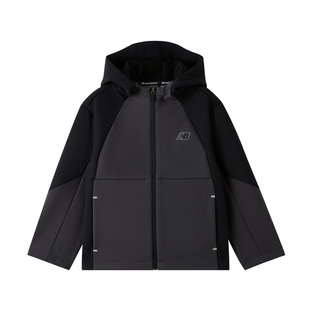 New Balance NB童装25冬新款男女童连帽加绒软壳夹克外套7AF4E023
