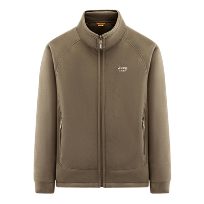 吉普加绒加厚卫衣男冬季保暖新款