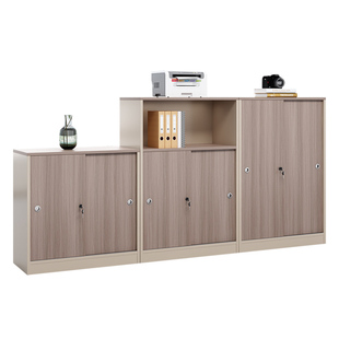 办公室文件柜矮柜简约现代打印机底座置物柜子储物柜带锁办公家具