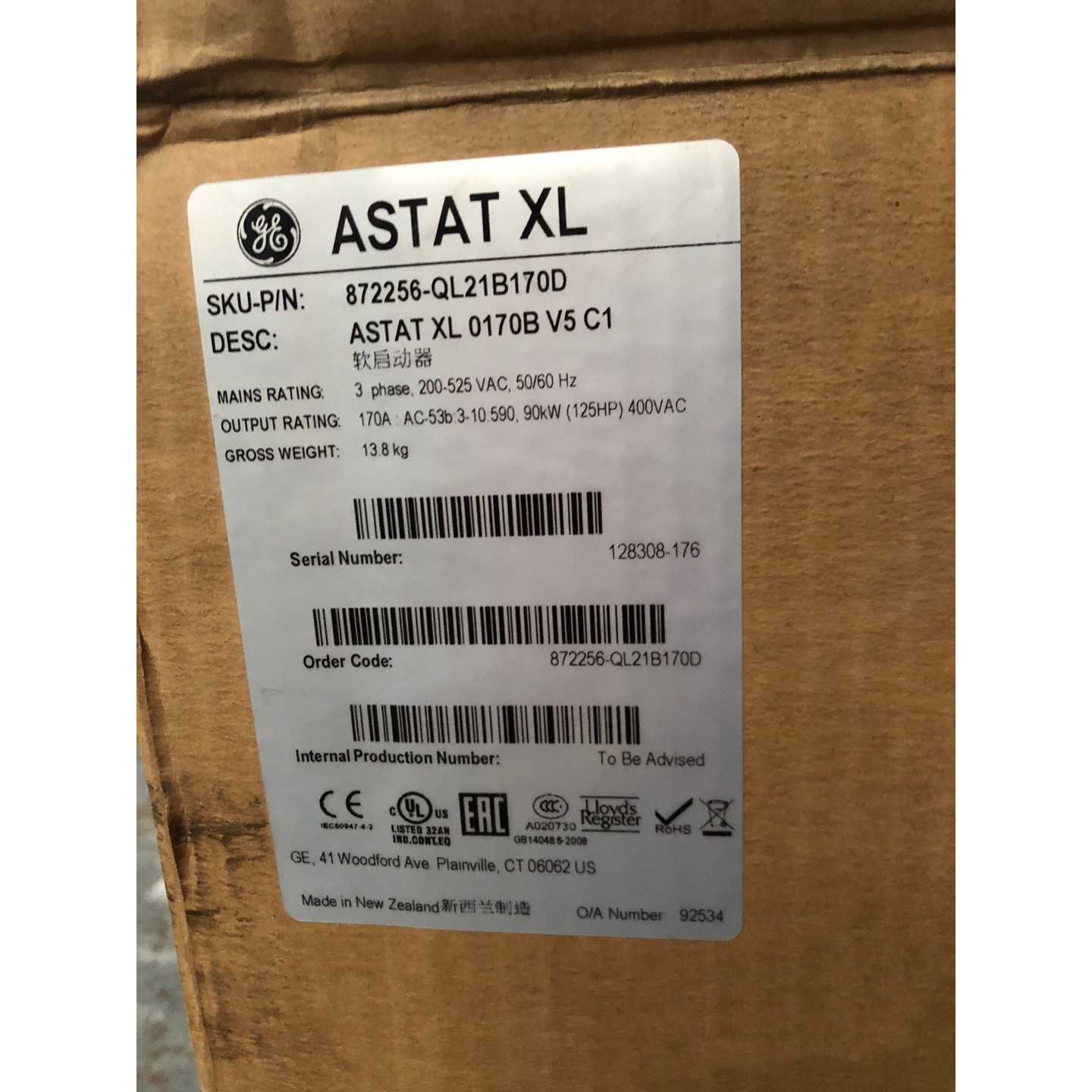 议价美国GE原装软启动器 ASTATXL0170BV5C1 872256一QL21B170D