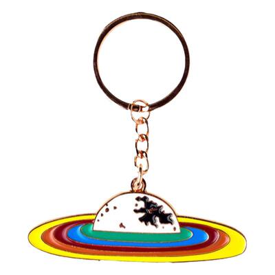 钥匙扣合金男生生日礼物宇宙星空