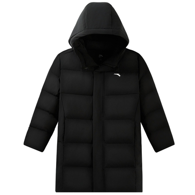 三防安踏儿童羽绒服男童中长款2025冬新款中大童棉羽外套官方旗舰