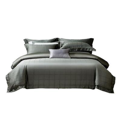 水星家纺60支长绒棉提花四件套