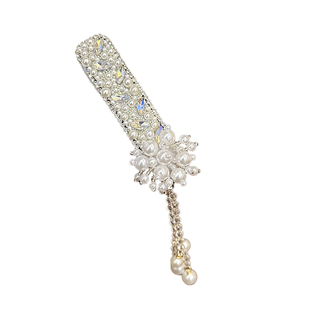 重工满钻蝴蝶流苏发夹粉色发卡子复古新娘发饰新中式穿搭蒙古头饰