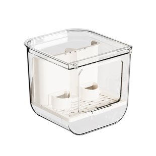 我和它新款鹦鹉防溅食盒防撒自动喂食器鸟虎皮玄凤悬挂浴室洗澡盆