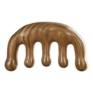 初心头皮按摩梳头部经络梳经络檀木头发大齿梳子疏通头疗按摩神器