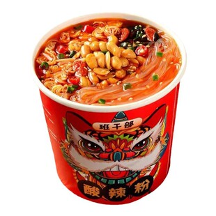 班干部嗨吃家酸辣粉大桶装正宗重庆红薯粉宽粉方便速食泡面整箱