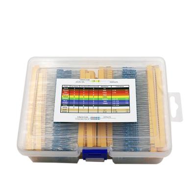 130种 2600只 1/4W金属膜电阻包 元件包 0.25W全系列阻值(盒装)