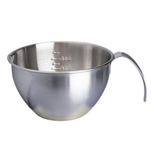 摩登主妇不锈钢料理碗带手柄量杯沙拉碗调料烘焙带刻度打蛋碗专用